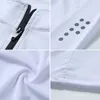 Camiseta esportiva masculina manga longa top roupas de ginástica camisa de compressão fitness meia zip pulôver secagem rápida roupas esportivas 240226