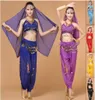 2016 인도 벨리 댄스 의상 인 Toppantswaist Chainveil Conjuntos de Roupas Danca Do Ventre Belly Dancing Dress Danse du Ventre4942242