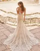 Abiti da sposa a sirena exguitita per donna 2024 Appliques di tulle di perline senza spalla senza spicco Vestitidos de novi personalizzato made