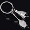 Chaveiros liga de zinco badminton chaveiro titular criativo casual personalidade carro chaveiro charme saco keyfob jóias presente atacado j029