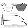 Sonnenbrille SHINU Marke Anti Blaulicht Computerbrille Pochromic Resin Lens Cut Titanrahmen Männer 0 Dioptrien