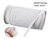 In Stock 200 Yards Length 012Inch Width Braided Elastic Band Cord Knit Band for Sewing DIY Mask Bedspread Elastic2878444