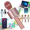 Högtalare Bluetooth Wireless Microphone Handheld Karaoke Mic USB MINI HOME KTV FÖR MUSIKPROFERNA Högtalare Singing Recorder Mic Mic