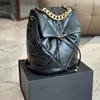 24c 19 Serie Rucksack Designer Damen Umhängetasche 21 cm Leder Diamond Gold Hardware Metallschnalle Luxushandtasche Matelasse Kette Crossbody Taschen Make -up -Taschen Geldbörse