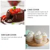 Dinnerware Sets Cover Cake Dustproof Lid Dessert Protective Transparent Plastic Snack Tray Display Shelves