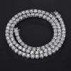 7 dagar snabb leverans isad 925 Sterling Silver Pass Diamond Tester VVS Moissanite Diamond Cluster Tennis Chain Necklace