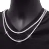 Testeur de diamants plaqué or blanc, 2-4mm d Moissanite, Bracelet en argent Sterling 925, bijoux hip-hop, chaîne de Tennis