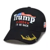 모자 남자 미국 국기 자수 야구 모자 정점 캡 야외 트럼프 2024 여름 태양 보호 모자 하드 탑