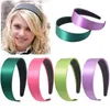 Hair Clips Spring Summer Candy Color Satin Wide Headband For Women Fashion Chic Korean Colored Wash Face Make-up Sport Hoop Headwear