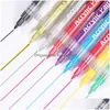Nail Gel 12 Pcsset Art Iti Pen Abstract Lines Flower Sketch Ding Tools Waterproof Painting Diy Accessories 230715 Drop Delivery Dh9Zp