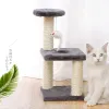 Scratchers Cat Toy Scratching Post Sisal Rope Small 3Layer Kitten Cat Tree For Cats Scratcher Grind Claw Climbing Frame Post Pet Furniture