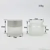 Bottles 10pcs 5g 10g 20g 30G 50g 100g Frost Empty Clear Skin Care Cream Jar Small 1/2oz 1oz Glass Jar with Lids & White Inner Seal