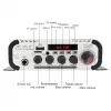 スピーカー12V5AパワーとAVケーブルBluetoothアンプUSB TF FM AUX DAC 6.5mmマイクカラオケスピーカーAmplificAdorを搭載したスピーカー