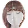 Hair Clips Creative Boho Draping Pine Metal Accesories Fashion Elegant Head Chain Jewelry Wedding Hairstyles Headpiece