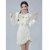 Casual jurken Jurk Jurk Dames herfstkleding Klein geurig strikpak Koreaans luxe ontwerp Gevoel Elegant en mooi kort feest