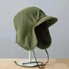 Boinas inseredas de lã de lã de moda Menina Homem Hat de Lei Feng Hat para Proteção de Autumn e Inverno Proteção à Ear Rússia Cap de Rússia