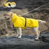 Raincoats Medium och stor hund Raincoat Poncho Labrador Golden Retriever Corgi husdjurskläder utomhus vattentätt husdjur regnrock hundtillbehör