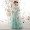 Chińska sukienka Hanfu dziewczynki Kostium Starożytne dzieci Karnawał Fairy Cosplay Pink za 315 240220