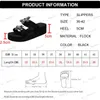 Slippers Lucyever Crystal Butterfly Wedges Heel Slippers Women 2023 Plus Size Thick Sole Sandals Woman Non Slip Platform Flip Flops Mujer T240302