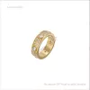 anelli di gioielli firmati acciaio inossidabile rosa argento oro regalo di festa di nozze donna fascino da uomo Design di lusso pieno di anelli di diamanti per gioielli da donna con sacchetti per la polvere