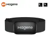 Équipement Magene Mover H64 Capteur de fréquence cardiaque double mode ANT Bluetooth avec sangle pectorale Vélo Ordinateur Vélo pour Wahoo Garmin Sports Monitor