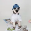 Designerska czapka piesowa marka psa Regulowana na zewnątrz sporty sporty baseballowe czapkę czapkę czapkę Visor Sunbonnet strój z klasycznymi literami dla szczeniąt małych psów A889