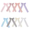 Hair Accessories Pack Of 8 Bow Clips With Long Tails Trendy & Versatile Hairpins For Girls