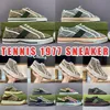 New Tennis 1977 Sneakers Ladies Luxury Designer Shoes Classic Vintage Shoe Covers تم الإعلان عنها من المطاط الحرفي المطرز بحجم عرضية مقاس 35-42