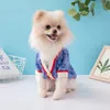 Dog Cardigan Luxury Pet Sweater Corgi Chenery Fashion Brand Dog Clothes Warm in Autumn and Winter Fashion Dog tröja
