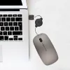Myszy przenośny notebook komputerowy USB Wysuwany mysz optyczny USB Optical Scroll mysz do laptopa czujnika optycznego 1600dpi
