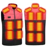 Män kvinnor USB Electric Thermal Warm Hunting Coat 2023 2915 Platser Uppvärmd jacka Vinter utomhus camping Vandring Vest 240301