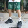 High Street Brand American Fashion Rh Casual Shorts College Style Mens Knee Length Straight Basketball Training Sports