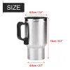 Tools 60W 12V 450ml Electric Water Kettle Stainless Steel Car Heating Cup Coffee Tea Car Cup Mug Travel Water Coffee Milk Thermal Mug