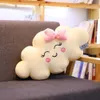 Giant Stijl Kawaii Cloud Pluche Kussen Zacht Kussen Lovey Smile Cloud Gevulde Pluche Speelgoed Voor Kinderen Baby Kids Meisje Gift 240228