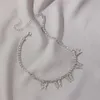 Trenda moda niestandardowa hip-hop motyl Choker Naszyjnik def vvs 4 mm moissanite łańcuch tenisowy 925 srebrny na imprezę