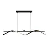 Lustres Moderne Simple LED Long lustre nordique créatif salon Restaurant Bar café étude boule de verre suspension lampe or noir fer