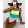 Kvinnors badkläder Summer 2024 One Piece Swimsuit stängd Push Up Swimming Wear Bodysuit Beach Bathing Duits Beachwear Pool Bather