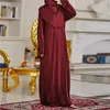 Abbigliamento etnico Eid Abito lungo musulmano Khimar turco Culto islamico Abito Hijab Abaya Abito Abiti solidi Dubai Abiti arabi