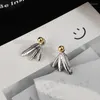 Boucles d'oreilles en argent Sterling 925, plumes, pour femmes et filles, mode géométrique, Design créatif, bijoux, cadeau d'anniversaire, goutte