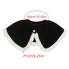 Bow Ties Trim Flouncing Collar Elegant Sweet Girls Blus löstagbar för Lady Delicate Sticke Lapel DXAA