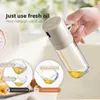 Kitchen Oil Spray Bottle Pressing Glass Oil Spray Bottle Household Air Fryer Spray Oil Bottle Seasoning Bottle 240220