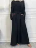 Muslimska mode hijab dubai abaya långa klänningar kvinnor med skärmar islam kläder abaya afrikanska klänningar för kvinnor musulman djellaba 240229