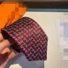 2024 مصمم الأزياء المطبوعة 100 ٪ TIE Silk Necktie أسود الأزرق الأزرق جاكار الصلبة الزفاف الأعمال المنسوجة صياغة هاواي الرقبة مع مربع 888