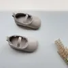 Eerste wandelaars effen kleur baby meisjes leren schoenen baby peuter wieg Prewalkers flats