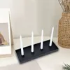 Bougeoirs Chandelier en métal avec 4 trous Plateau de support conique pour la Saint-Valentin Cheminée de Noël Anniversaire Mantel