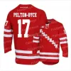 Selling CUSTOM Wisconsin Badgers Hockey Jersey 8 Cole Caufield College NCAA 8 Joe Pavelski Ryder Donovan Seamus Malone Sean Dhooghe Badgers Daniel L