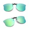 Sunglasses Cat Eye Shape Clip On Over Prescription Glasses UV400 Polarized Convenient Shades Ultra-Light Flip Up Sun