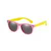 Sunglasses With Bag Rubber TR90 Children TAC Polarized Kids Sun Glasses For Girls Boys Baby Eyewear
