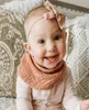 15629 Infant Baby Cotton Gauze Scarf Bib Double Drool Scarf Adjustable Triangle Organic Baby Bandana Scarves Bibs with Snaps5386321