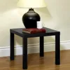 Parsons End Table, Black, Side Table, Traditional Custom Made Design, Luxurious Outdoor Patio Furniture